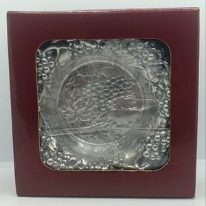 Vintage 1995 Arthur Court grape design 6.5 inch wine bottle coaster